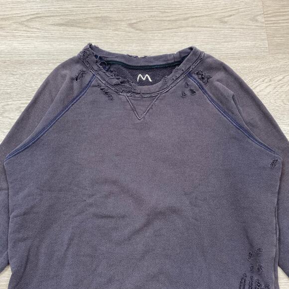 Mother The Square Crewneck Sweatshirt in Rough and Tumble Women's S - Picture 2 of 11